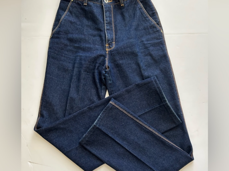 Vintage Brittania Pentimento junior denim jeans Size 11 Made in Hongkong 100% cotton