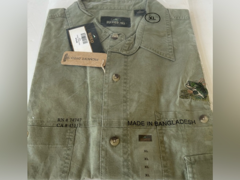 New Red Head men short sleeve shirt XL