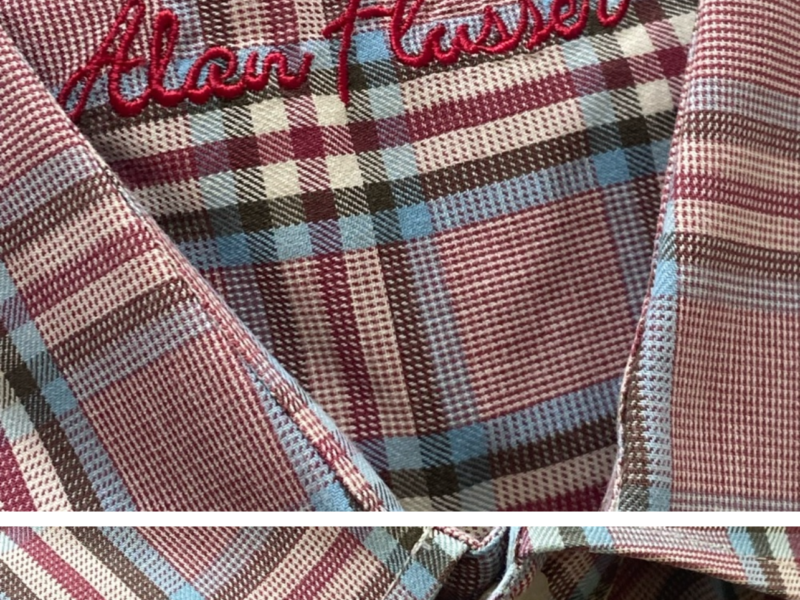 Preowned Alan Flusser XL long sleeve men shirt