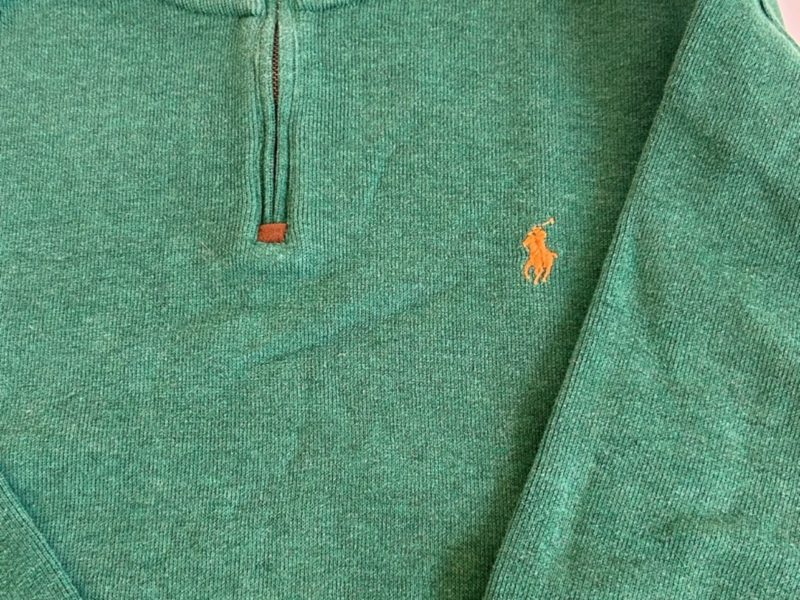 SOLD Polo Ralph Lauren quarter zip men pullover Size XL