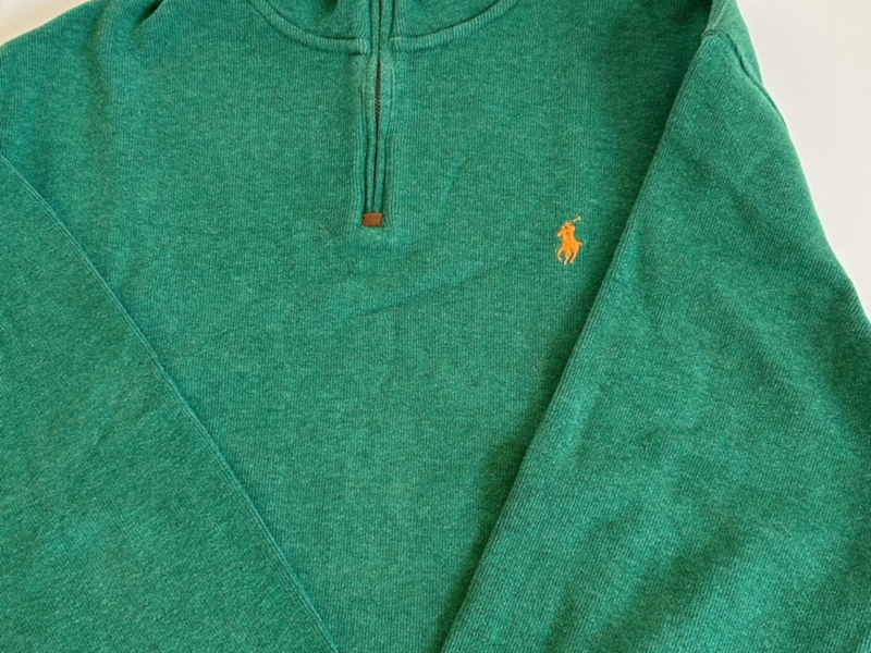 SOLD Polo Ralph Lauren quarter zip men pullover Size XL