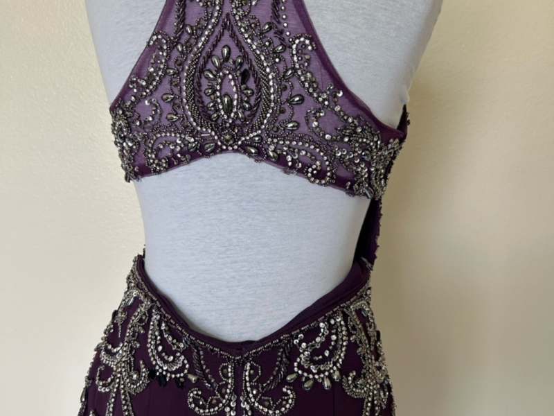 Lucci Lu long halter neck gown size 8