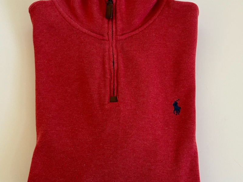 SOLD Polo Ralph Lauren quarter zip men pullover Size XL