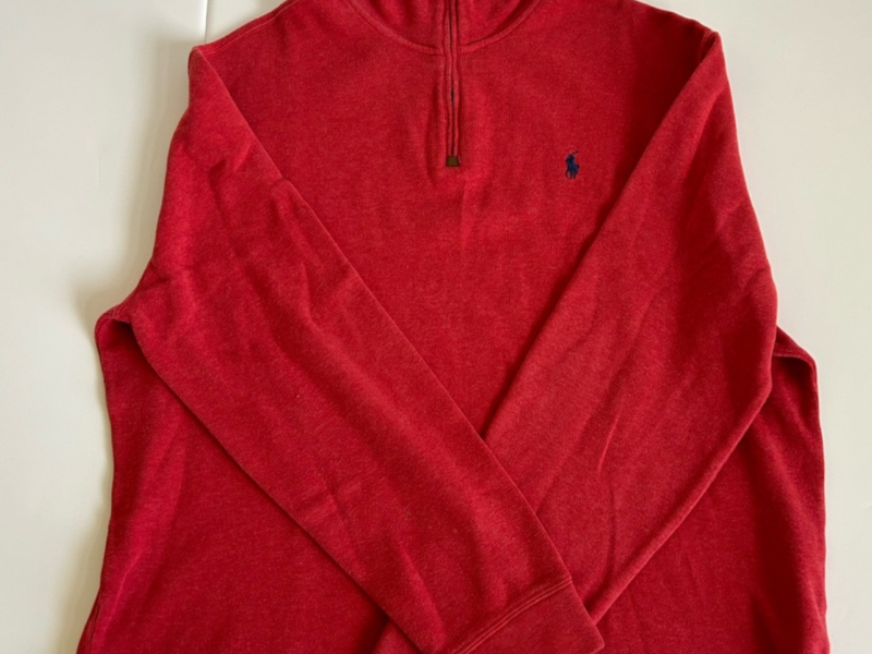 SOLD Polo Ralph Lauren quarter zip men pullover Size XL