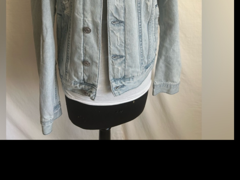 Pacsun distressed denim jacket size S