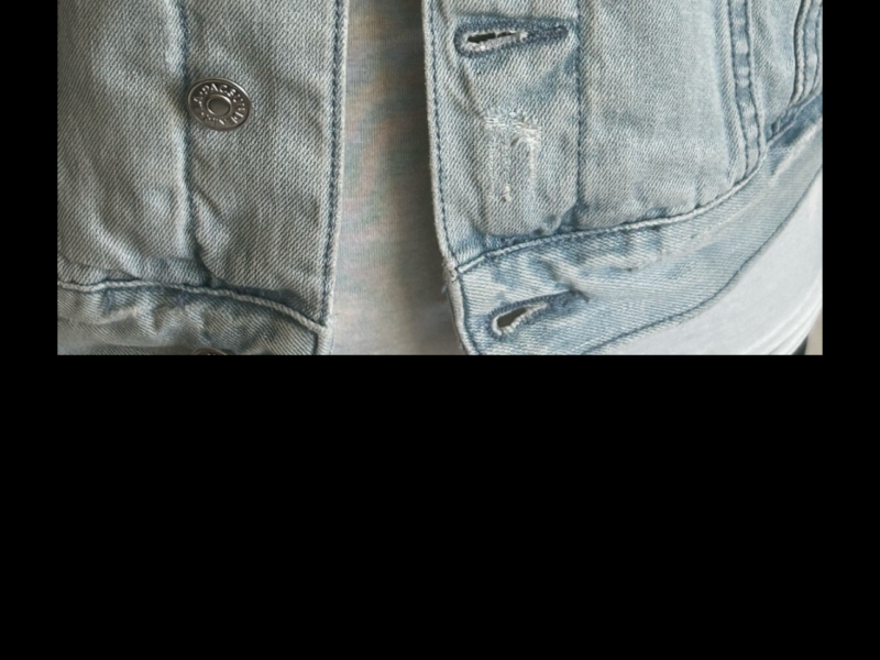 Pacsun distressed denim jacket size S