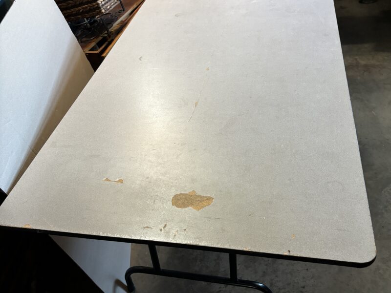 Used 72" long folding table