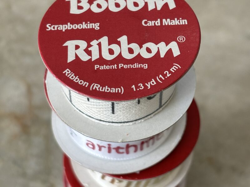 Scrapbooking ribbons for card making
