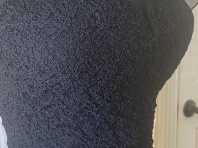 Preowned black ruffled layered dance gown outfit size 2-4
