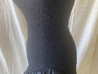 Preowned black ruffled layered dance gown outfit size 2-4