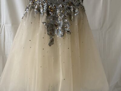Preowned JoVani gown size 12 but altered to fit petite 2-4