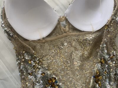 Preowned JoVani gown size 12 but altered to fit petite 2-4