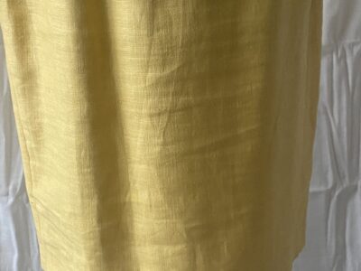 Preowned vintage Kay Unger New York Size 13 Yellow Linen Suit Dress