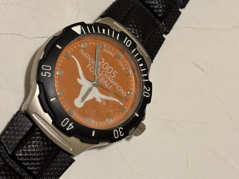 SOLD Texas Longhorn watch for 2005 National College Football championship