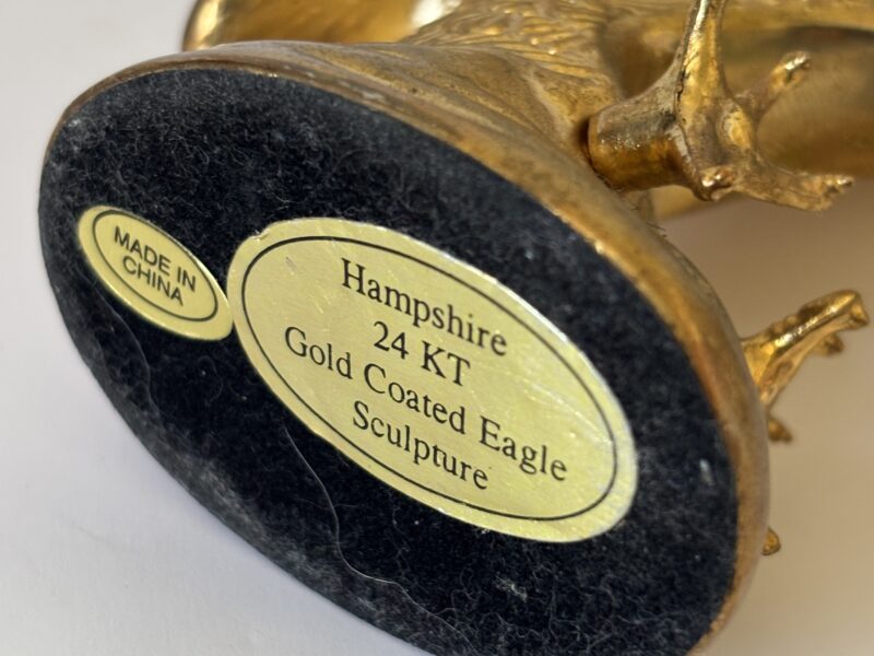 Hampshire 24kt Gold Coated Eagle figure
