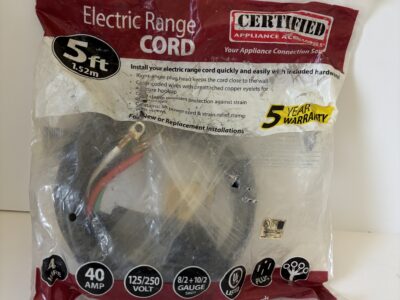 Electric Oven Range Power Cord by Certified new in pack