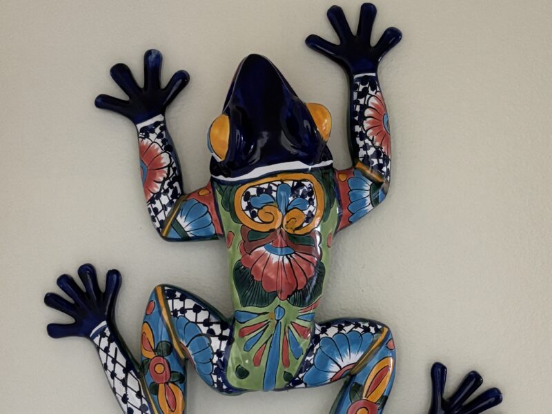 Talavera Art Ceramic Frog wall decor figure 20"
