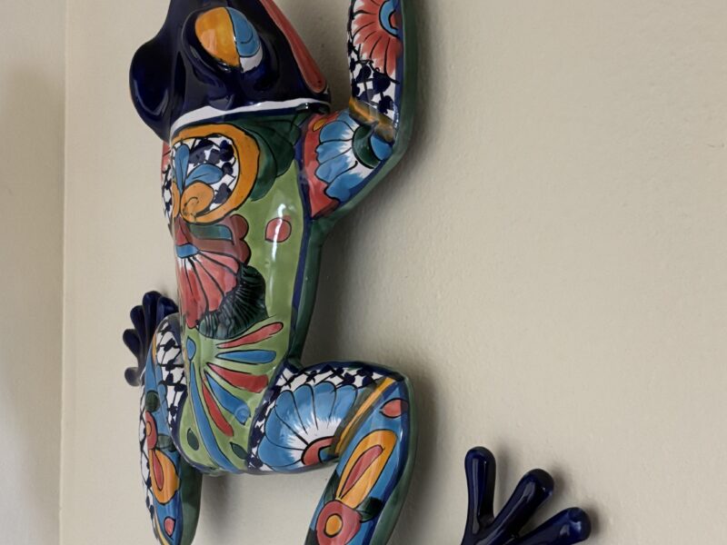 Talavera Art Ceramic Frog wall decor figure 20"