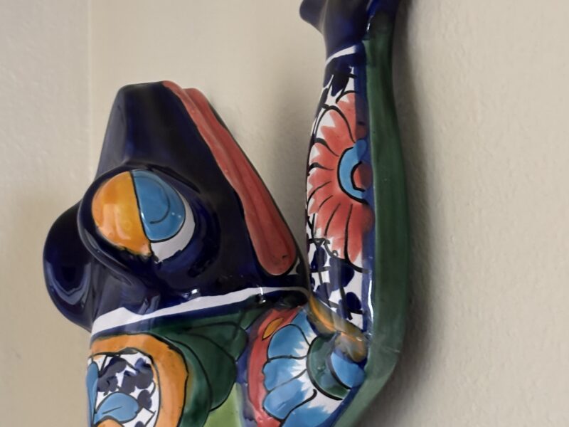 Talavera Art Ceramic Frog wall decor figure 20"