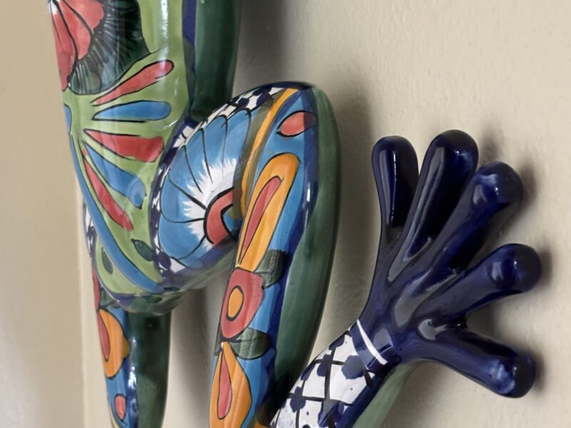 Talavera Art Ceramic Frog wall decor figure 20"