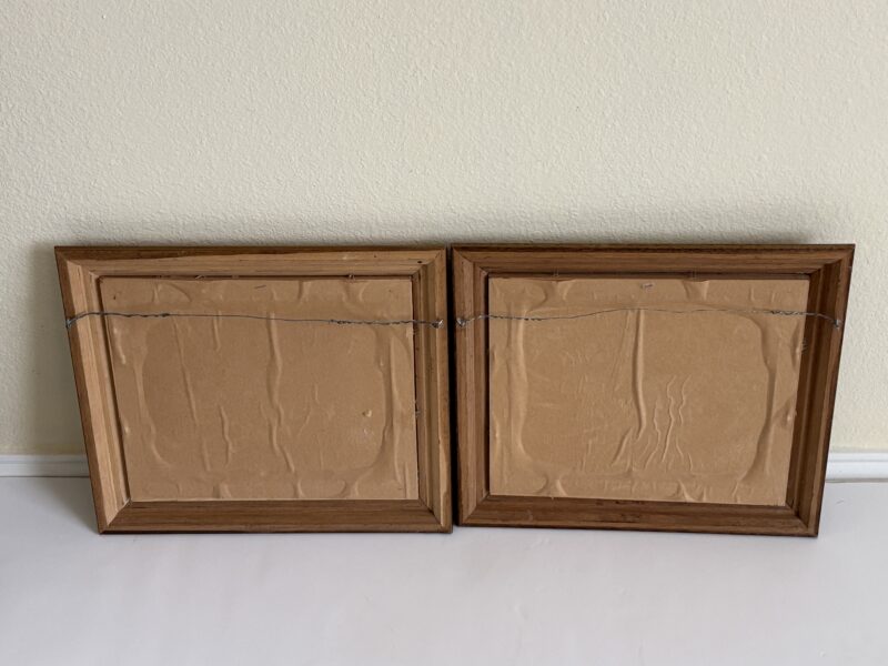 Pair of signed G. Whitman oil on canvas paintings