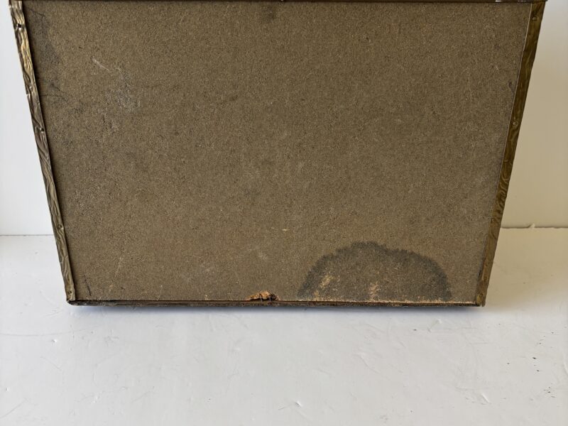 Vintage Brass Magazine Rack Hammered English brass