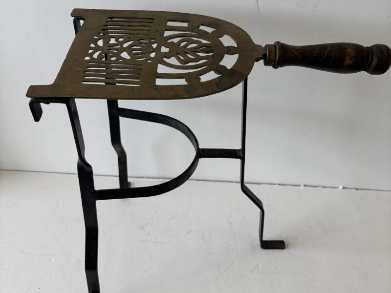 Vintage brass hearth trivet