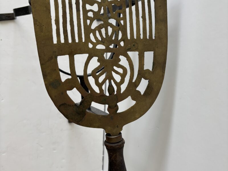 Vintage brass hearth trivet