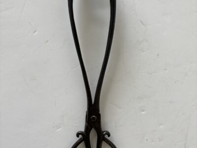 Fireplace metal tongs
