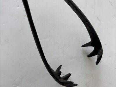 Fireplace metal tongs