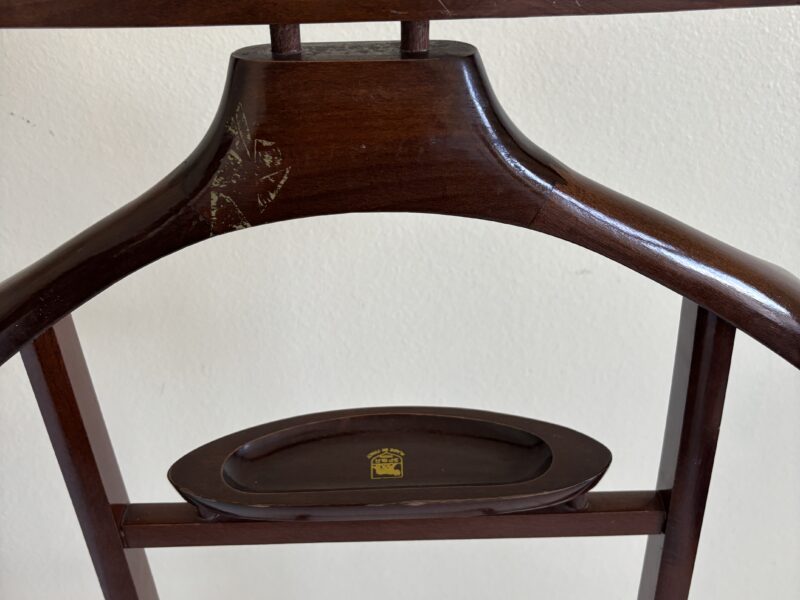 Vintage Valet Rack or Butler rack portable coat hanger made in Italy
