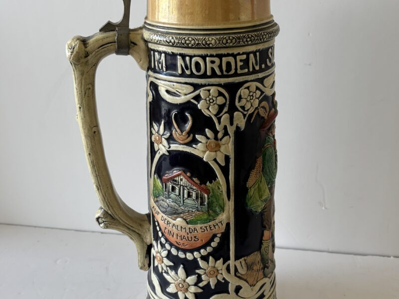 Vintage 15" tall German Stein