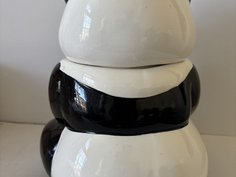 Vintage Panda Bear with Baby Panda Ceramic Cookie Jar