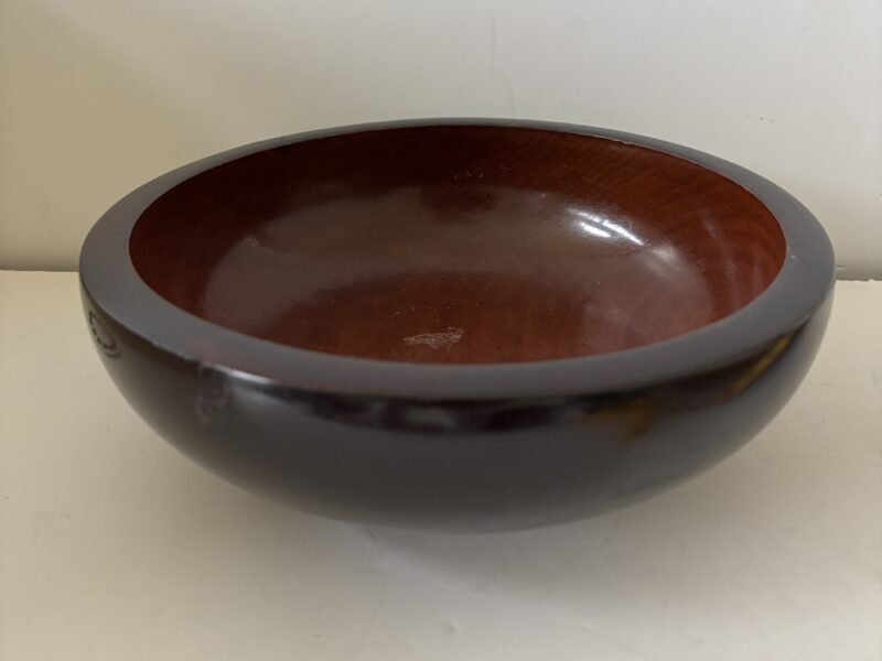 9" Wooden bowl polished wood