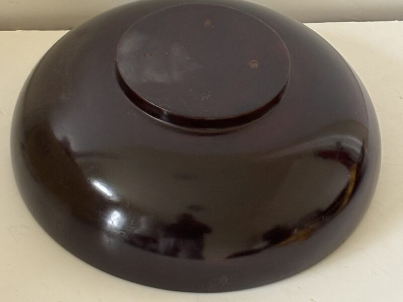 9" Wooden bowl polished wood
