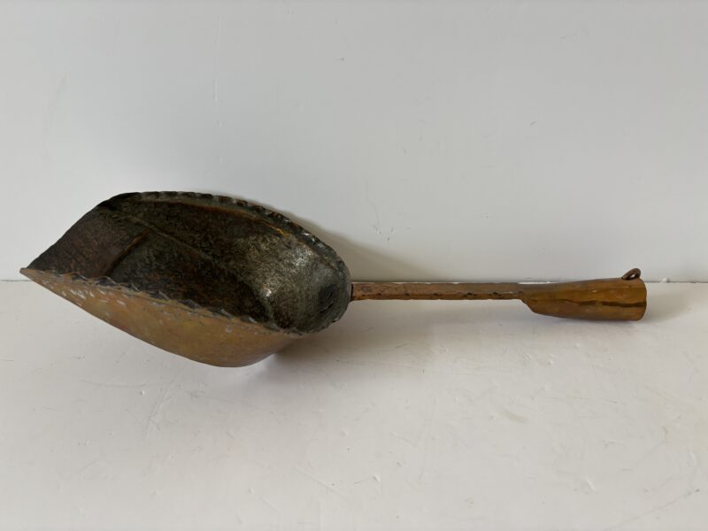 Copper fireplace ash shovel