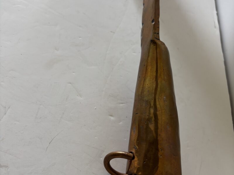 Copper fireplace ash shovel