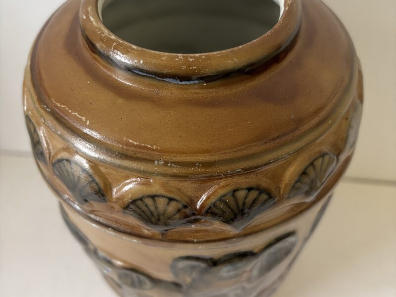 Brown Elephant 10" Vase