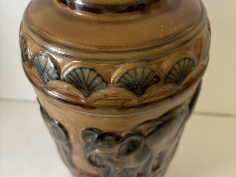Brown Elephant 10" Vase