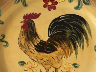 Honey Rooster 14" platter