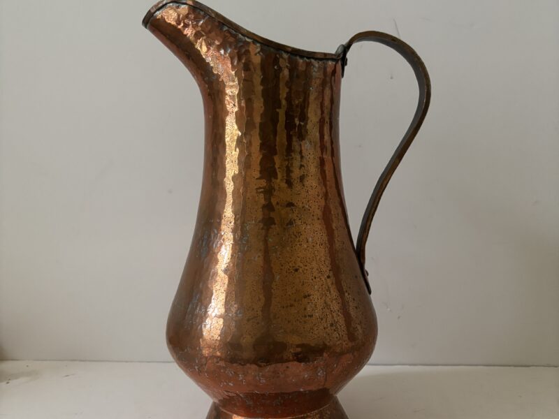 Vintage Handcrafted Hammered Copper pitcher