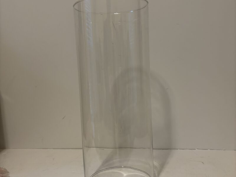 Glass hurricane lamp chimney open ended 14"'x 5.5"