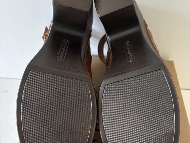 Frye and Co. Fabry Slip On Heels Women sz 11 Cognac BNIB