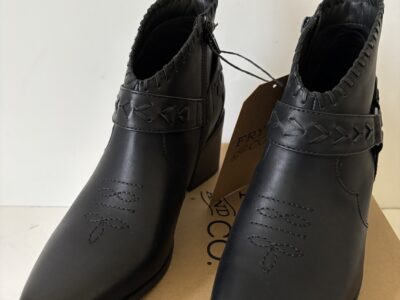 Frye and Co. Palma Black Heels Women Sz 9.5 Ankle