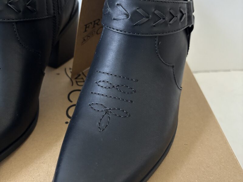 Frye and Co. Palma Black Heels Women Sz 9.5 Ankle