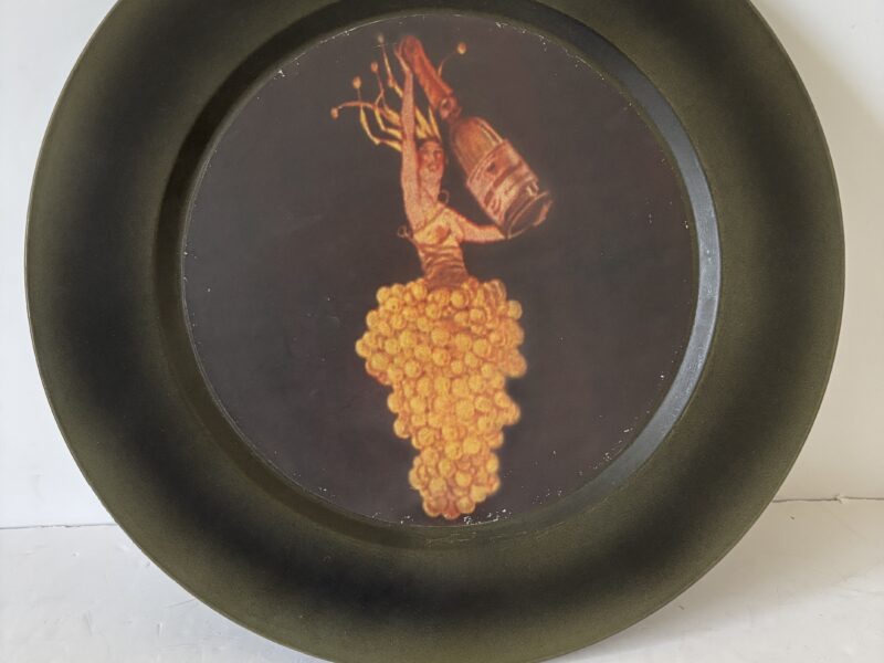 Vintage 13" French decorative charger