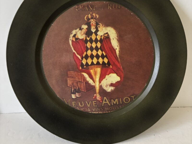 Vintage 13" French decorative charger