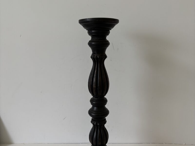 Ornate 16" tall candle stand from India