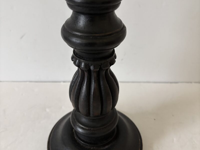 Ornate 16" tall candle stand from India