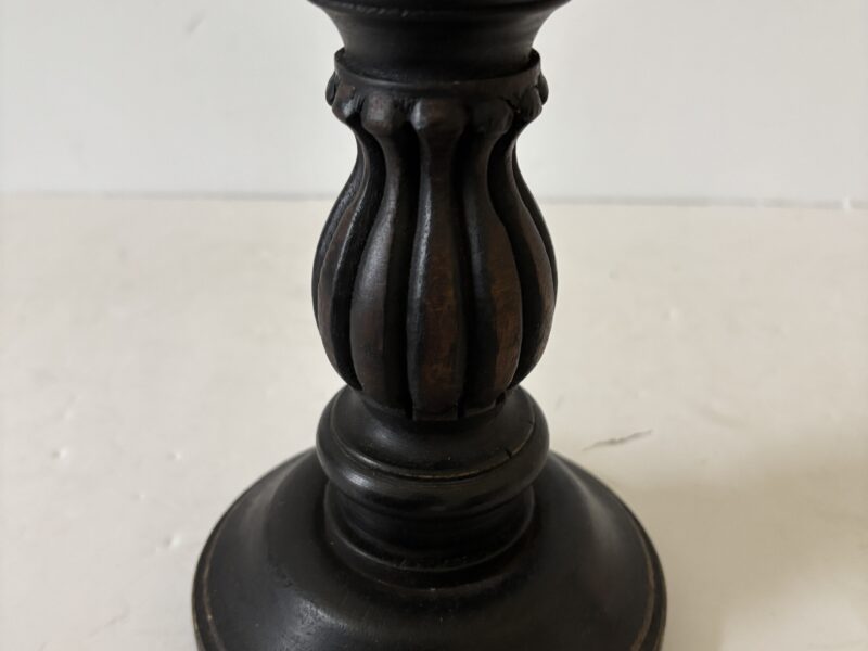Ornate 16" tall candle stand from India